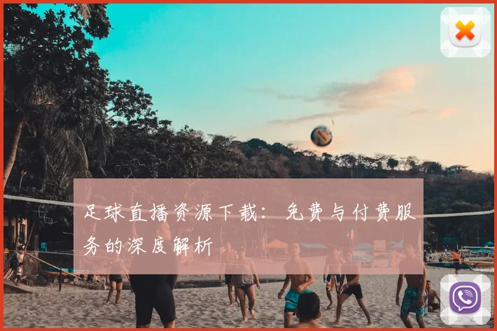 足球直播资源下载：免费与付费服务的深度解析